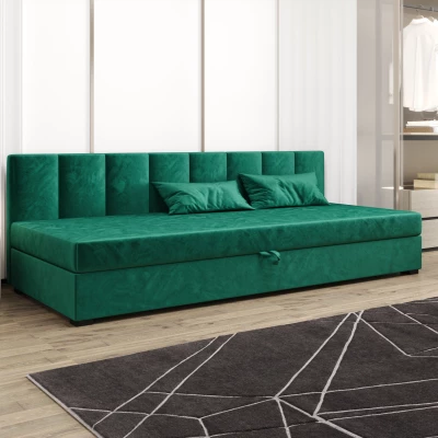 Einzelbett 110x195 MANKA BIZ 2 - grün