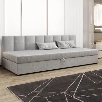 Einzelbett 110x195 MANKA BIZ 2 - hellgrau