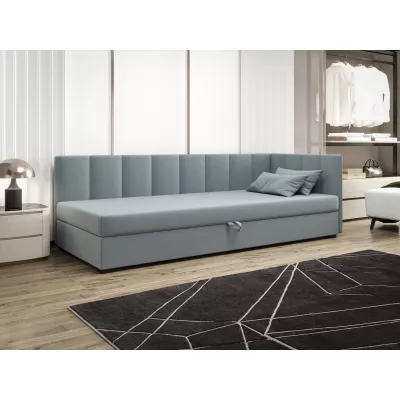 Einzelbett 100x195 MANKA PLUS 2 - blaugrau