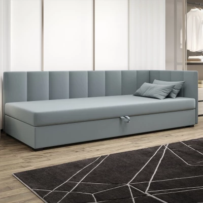 Einzelbett 120x195 MANKA PLUS 2 - blaugrau