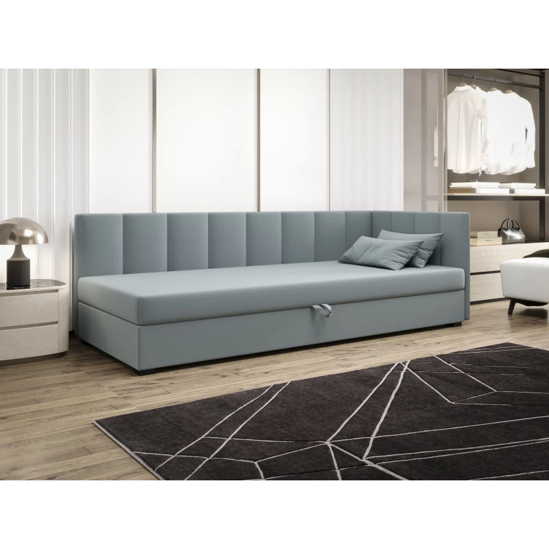Einzelbett 120x195 MANKA PLUS 2 - blaugrau