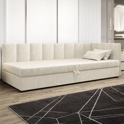 Einzelbett 90x195 MANKA PLUS 2 - ecru