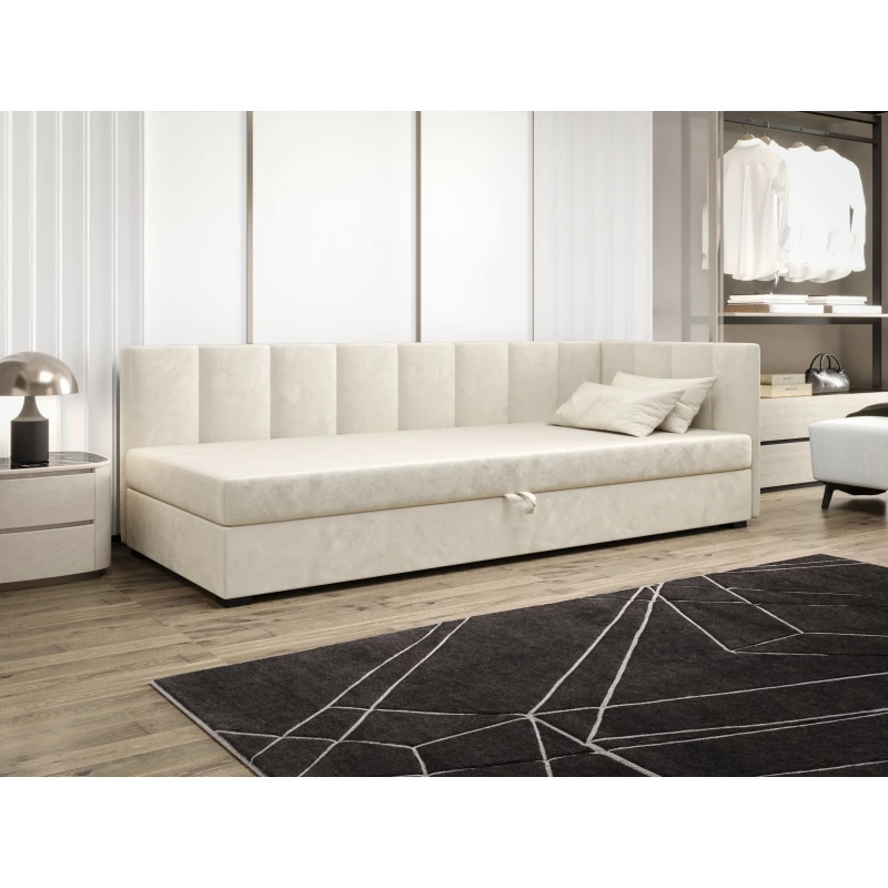 Einzelbett 90x195 MANKA PLUS 2 - ecru