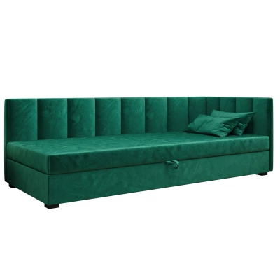 Einzelbett 110x195 MANKA PLUS 2 - grün