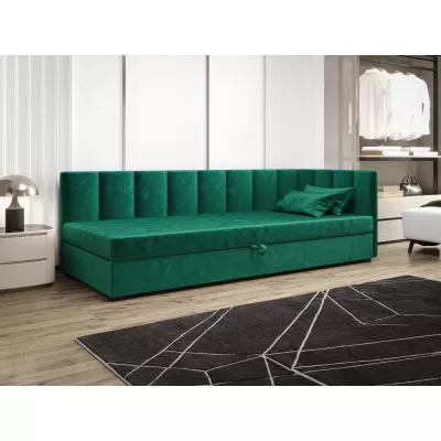 Einzelbett 120x195 MANKA PLUS 2 - grün