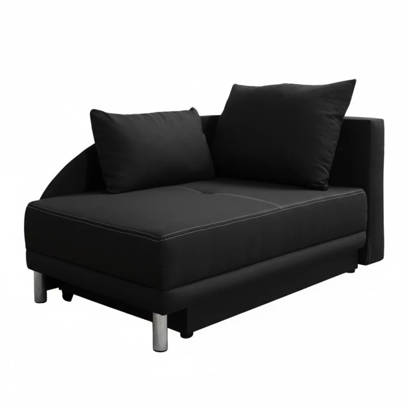 Kinderschlafsofa ANASTAZJA - schwarz, rechts