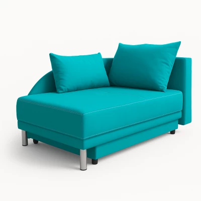 Kinderschlafsofa ANASTAZJA – hellblau, rechts