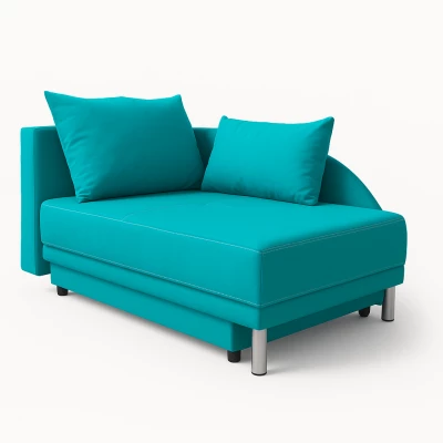 Kinderschlafsofa ANASTAZJA – hellblau, links