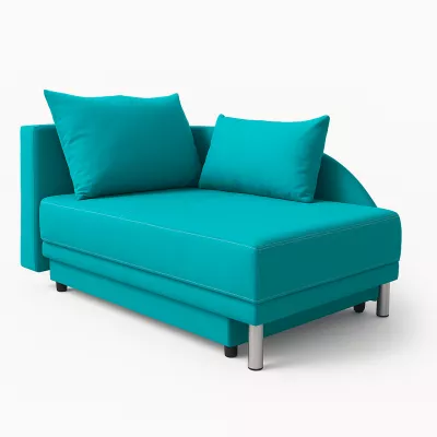 Kinderschlafsofa ANASTAZJA – hellblau, links