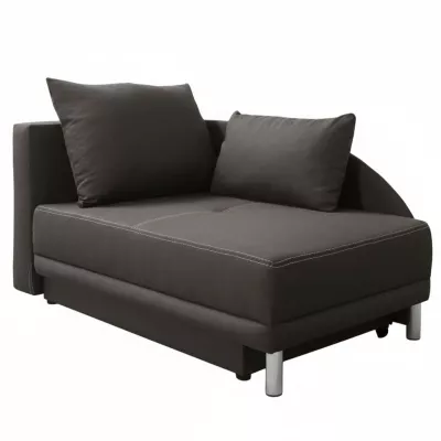 Kinderschlafsofa ANASTAZJA – dunkelgrau, links