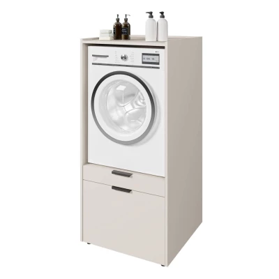 Badezimmerschrank für Waschmaschine BRISEIDA - Kaschmir