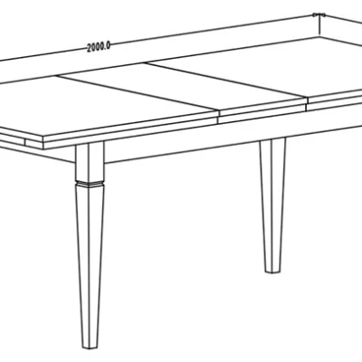 Ausziehbarer Esstisch 160(240)x90 EROL - Dunin Eiche