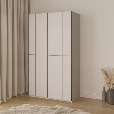 Kleiderschrank 120 cm DEVORAH mit Schiebetüren - Kaschmir
