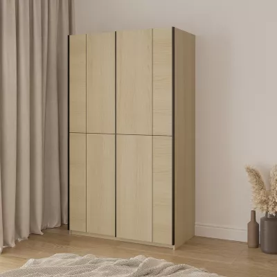 Kleiderschrank 120 cm DEVORAH mit Schiebetüren - Eiche