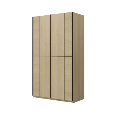 Kleiderschrank 120 cm DEVORAH mit Schiebetüren - Eiche