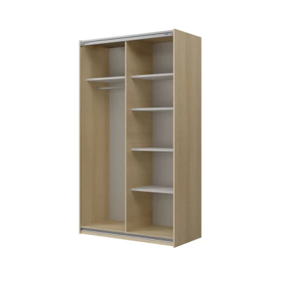 Kleiderschrank 120 cm DEVORAH mit Schiebetüren - Eiche