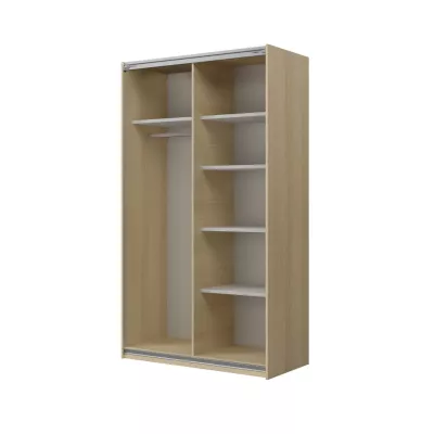 Kleiderschrank 120 cm DEVORAH mit Schiebetüren - Eiche