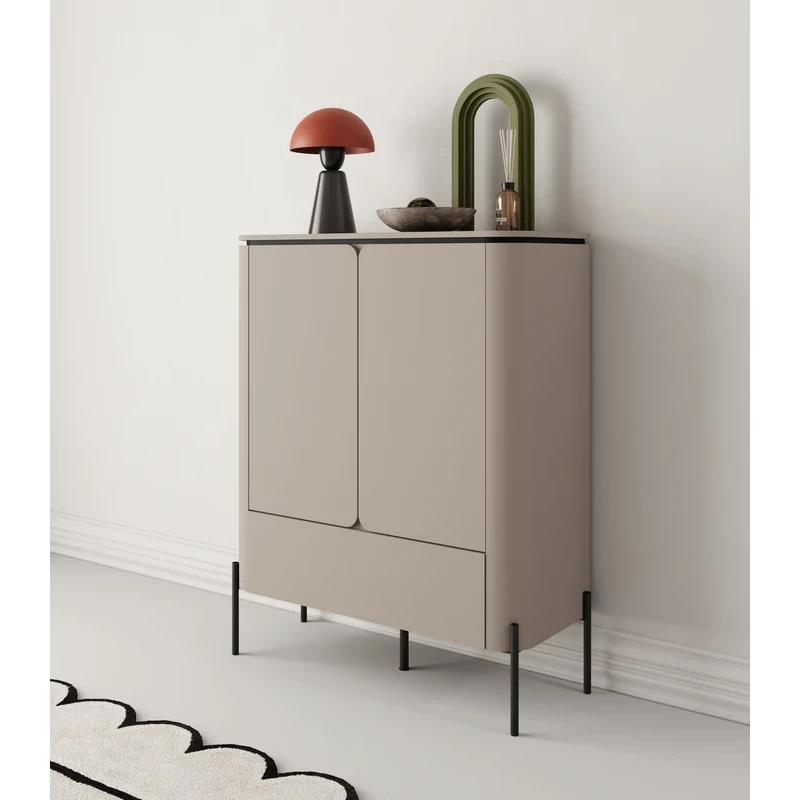 Kommode mit Türen und Schublade CARINE - beige
