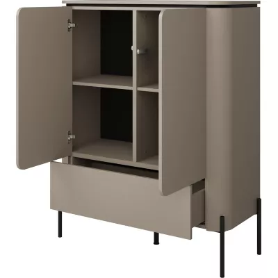 Kommode mit Türen und Schublade CARINE - beige