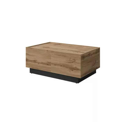 Ausziehbarer Couchtisch DENALI – Wotan-Eiche / Schwarz