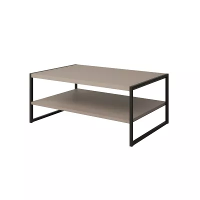Breiter Couchtisch DENALI – beige/schwarz