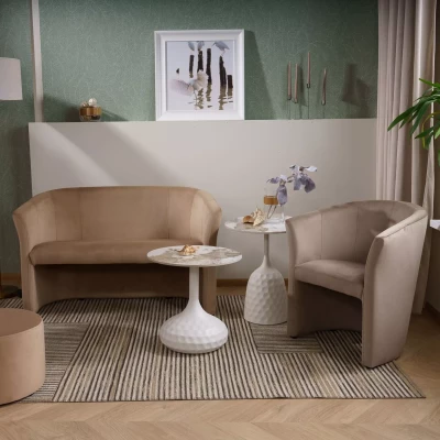 Zweisitzer-Sofa SINDY 2 – Dunkelbeige