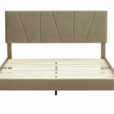 Doppelbett mit Polsterung 160x200 ARLETTE - beige