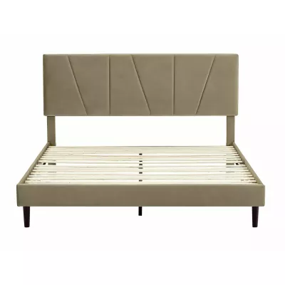 Doppelbett mit Polsterung 160x200 ARLETTE - beige