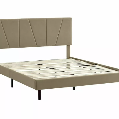 Doppelbett mit Polsterung 160x200 ARLETTE - beige