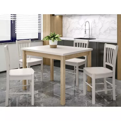 Quadratischer Esstisch ANTHONY – Kaschmir/Cremona-Eiche