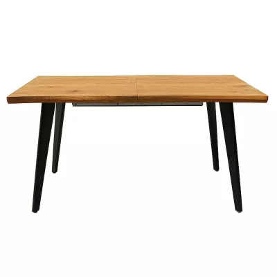 Ausziehbarer Esstisch 120(180)x80 DORIAN - Eiche / Schwarz