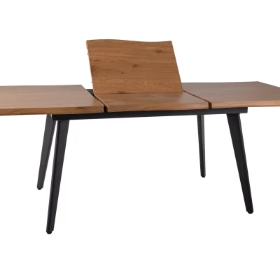 Ausziehbarer Esstisch 150(210)x90 DORIAN - Eiche / Schwarz