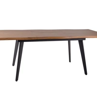 Ausziehbarer Esstisch 150(210)x90 DORIAN - Eiche / Schwarz