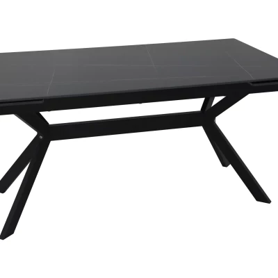 Ausziehbarer Esstisch 160(220)x90 EDITHA - schwarz