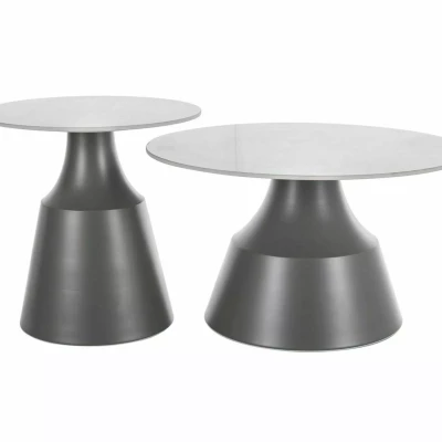 EDVIN Couchtisch-Set - weiß/grau