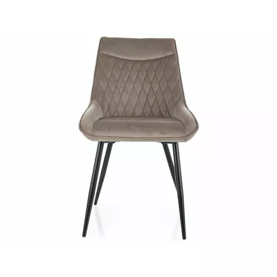 MAELIE Polsterstuhl für Esszimmer - beige/schwarz