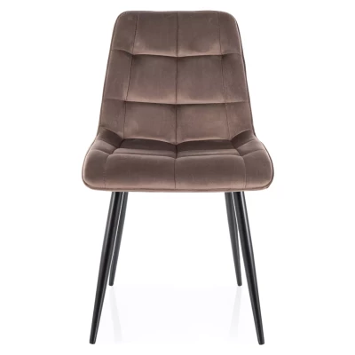 LYA Polsterstuhl für Esszimmer – Cappuccino/Schwarz
