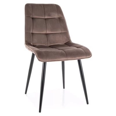 LYA Polsterstuhl für Esszimmer – Cappuccino/Schwarz