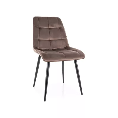 LYA Polsterstuhl für Esszimmer – Cappuccino/Schwarz