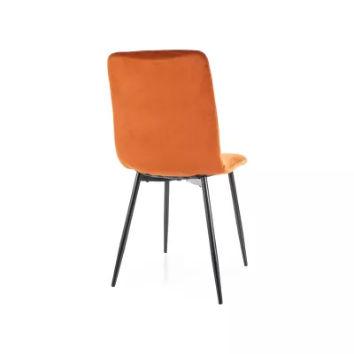 Esszimmerstuhl DOMINICA - orange / schwarz