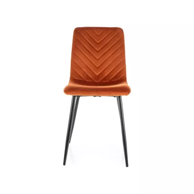Esszimmerstuhl DOMINICA - orange / schwarz