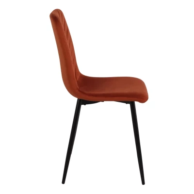 Esszimmerstuhl DOMINICA - orange / schwarz