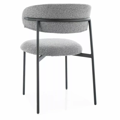 DOMENICA 2 Polsterstuhl für Esszimmer - grau/schwarz