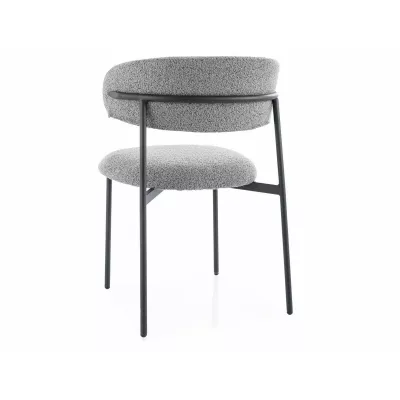 DOMENICA 2 Polsterstuhl für Esszimmer - grau/schwarz
