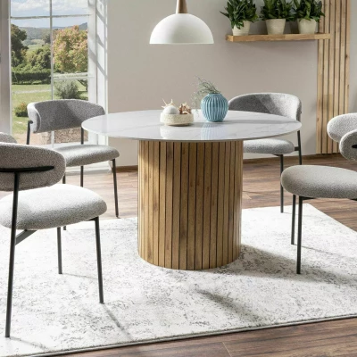 DOMENICA 2 Polsterstuhl für Esszimmer - grau/schwarz