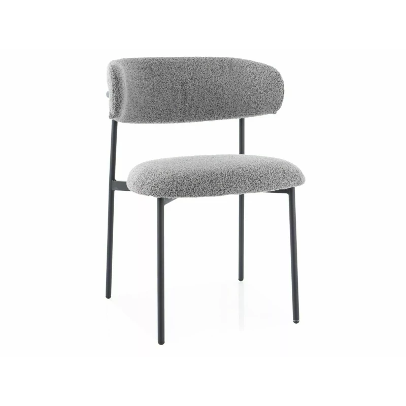 DOMENICA 2 Polsterstuhl für Esszimmer - grau/schwarz