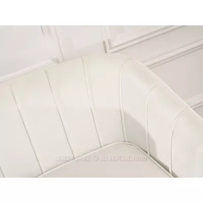 RUBRAS Zweisitzer-Sessel – Creme/Gold