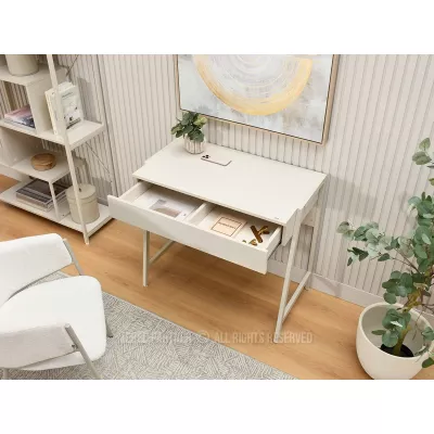 Schreibtisch mit Schublade ARGI - creme