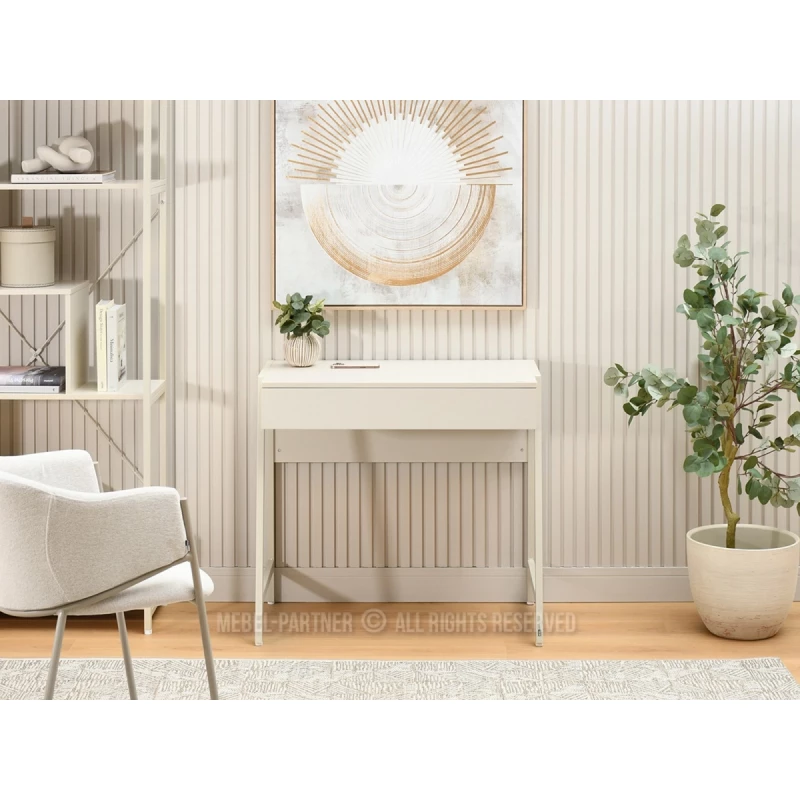 Schreibtisch mit Schublade ARGI - creme