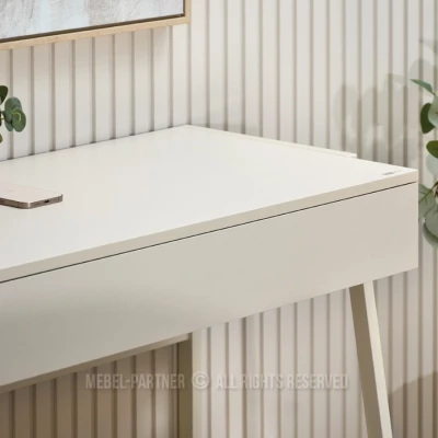 Schreibtisch mit Schublade ARGI - creme